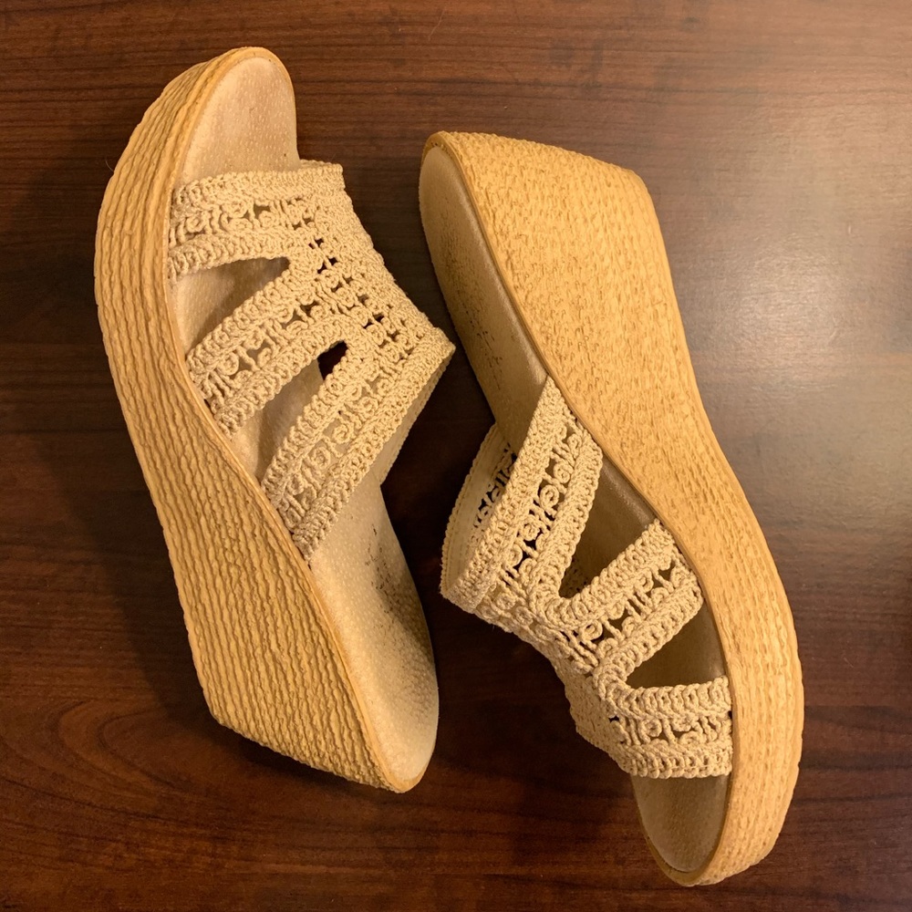Sandals.